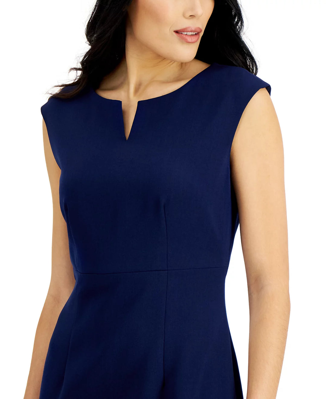 Kasper Notched-Neck Sheath Dress