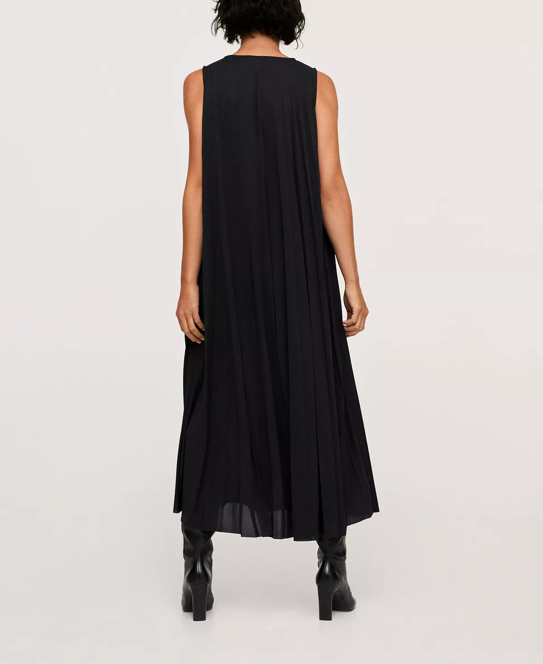 MANGO Flowy Pleated Dress