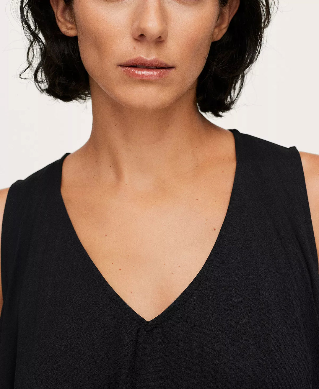 MANGO Flowy Pleated Dress