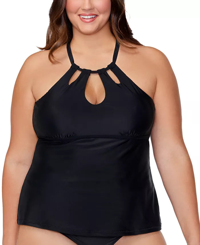 Raisins Curve Plus Size Rosalie Poolside Underwire Tankini Top