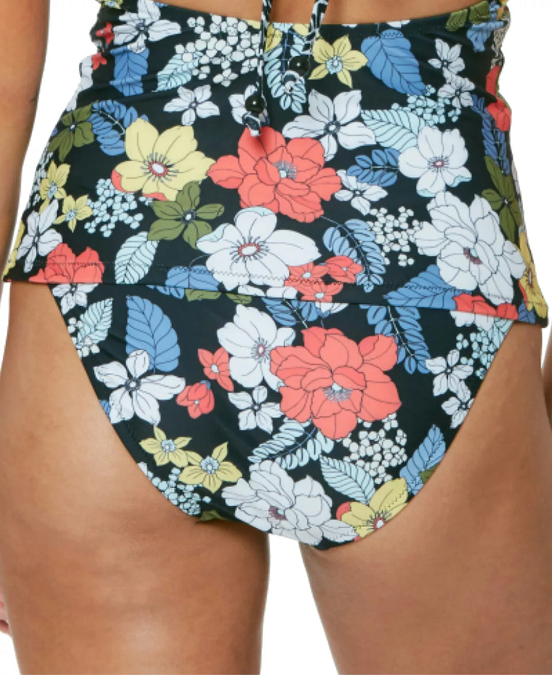 Jessica Simpson Tropical Punch Side-Shirred Hipster Bikini Bottoms