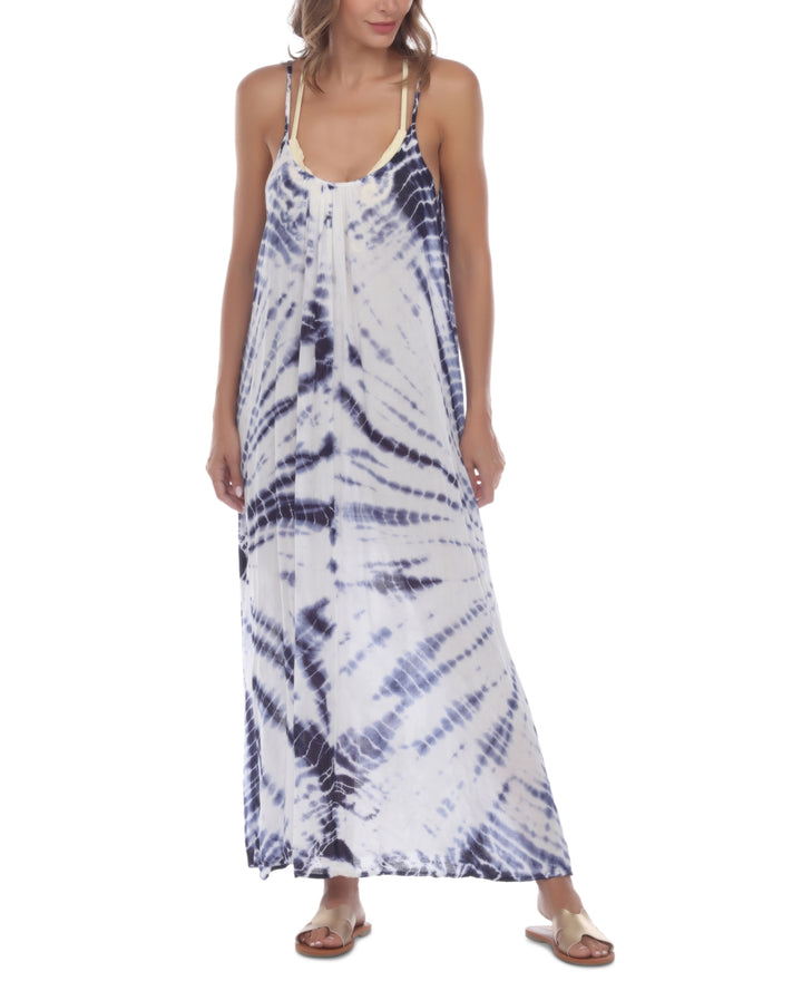 Raviya Tie-Dye Sleeveless Maxi Swim Cover-Up