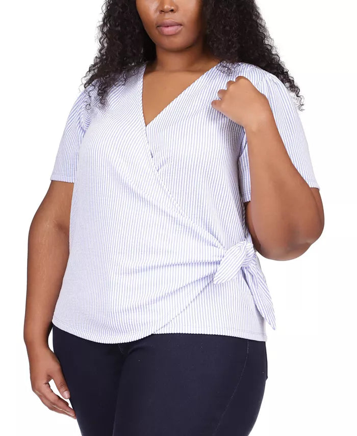 MICHAEL Michael Kors Plus Size Wrap Top