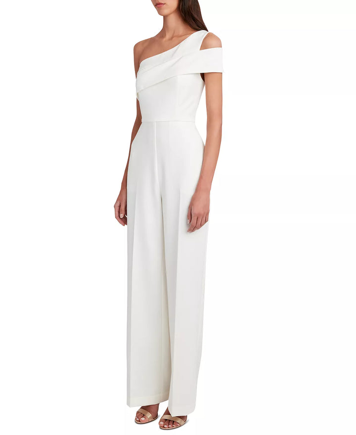 BCBGMAXAZRIA Asymmetrical Off-The-Shoulder Jumpsuit