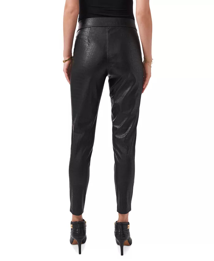 Vince Camuto Croc Pull-On Faux Leather Leggings