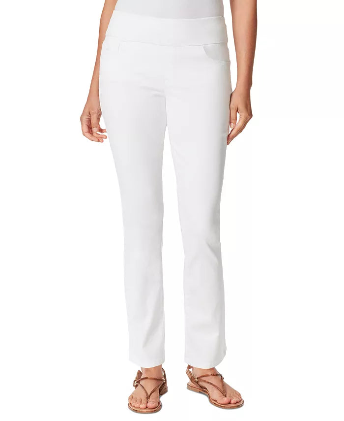 Gloria Vanderbilt Amanda Pull-On Slim-Straight Jeans