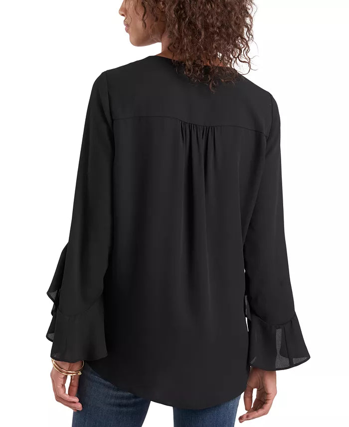 Vince Camuto V-neck Flutter Sleeve Blouse