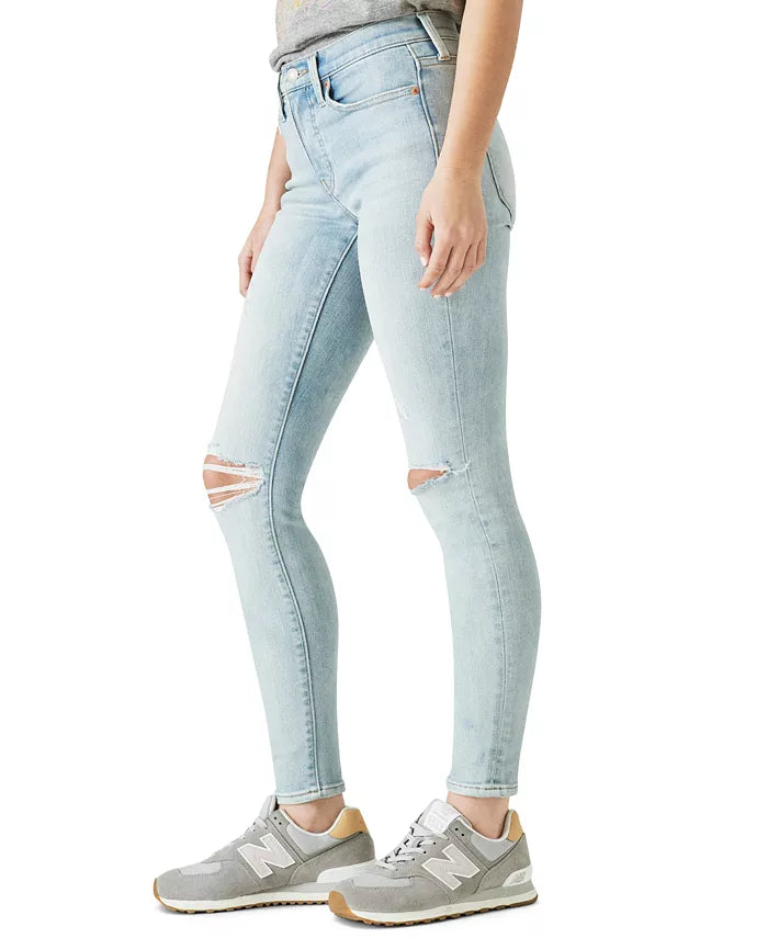 Lucky Brand Ava Mid-Rise Ripped Skinny Jeans