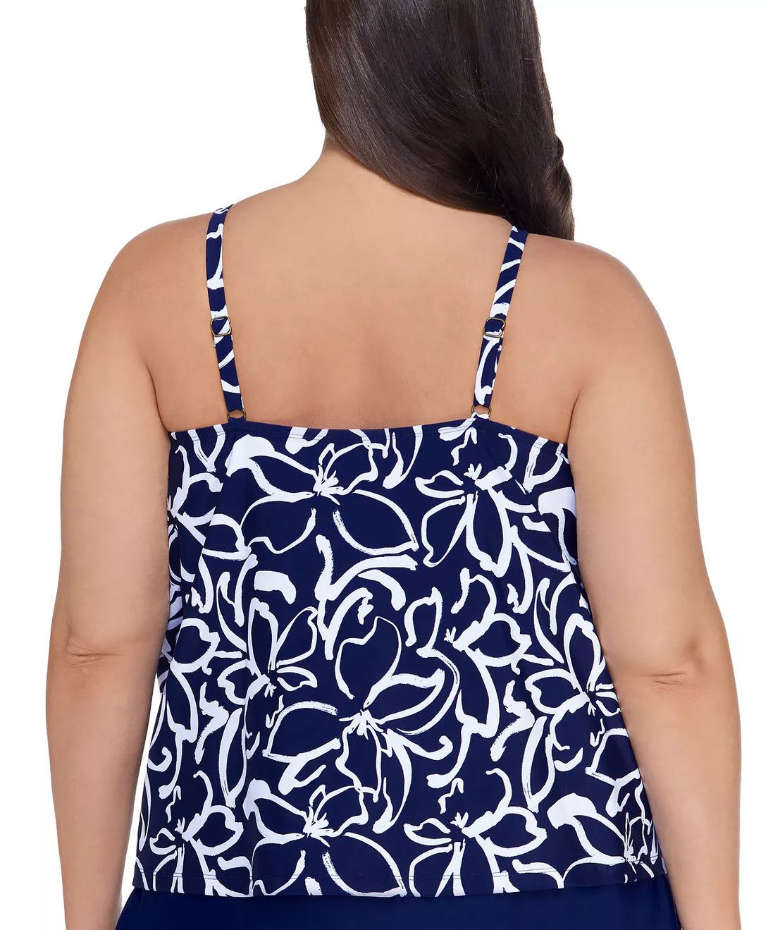 Island Escape Plus Size Cali Underwire Tankini Top