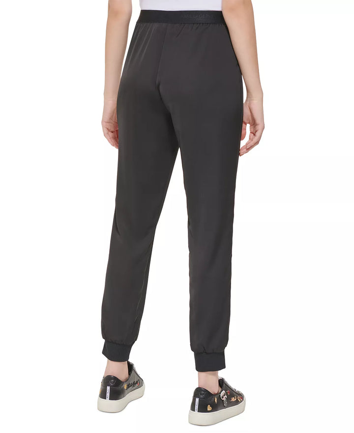 KARL LAGERFELD PARIS Satin Jogger Pants