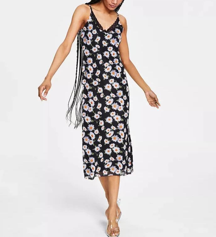 Bar III Printed Sleeveless Midi Dress