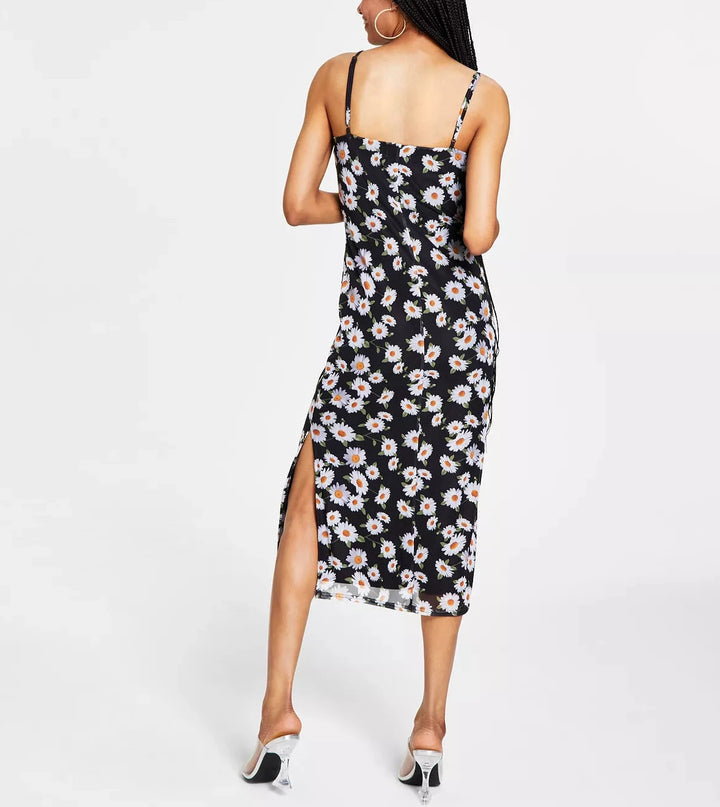 Bar III Printed Sleeveless Midi Dress