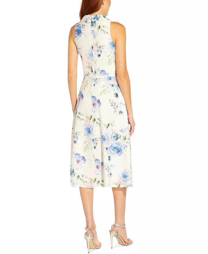 Adrianna Papell Regular & Petite Size Floral-Print Midi Dress