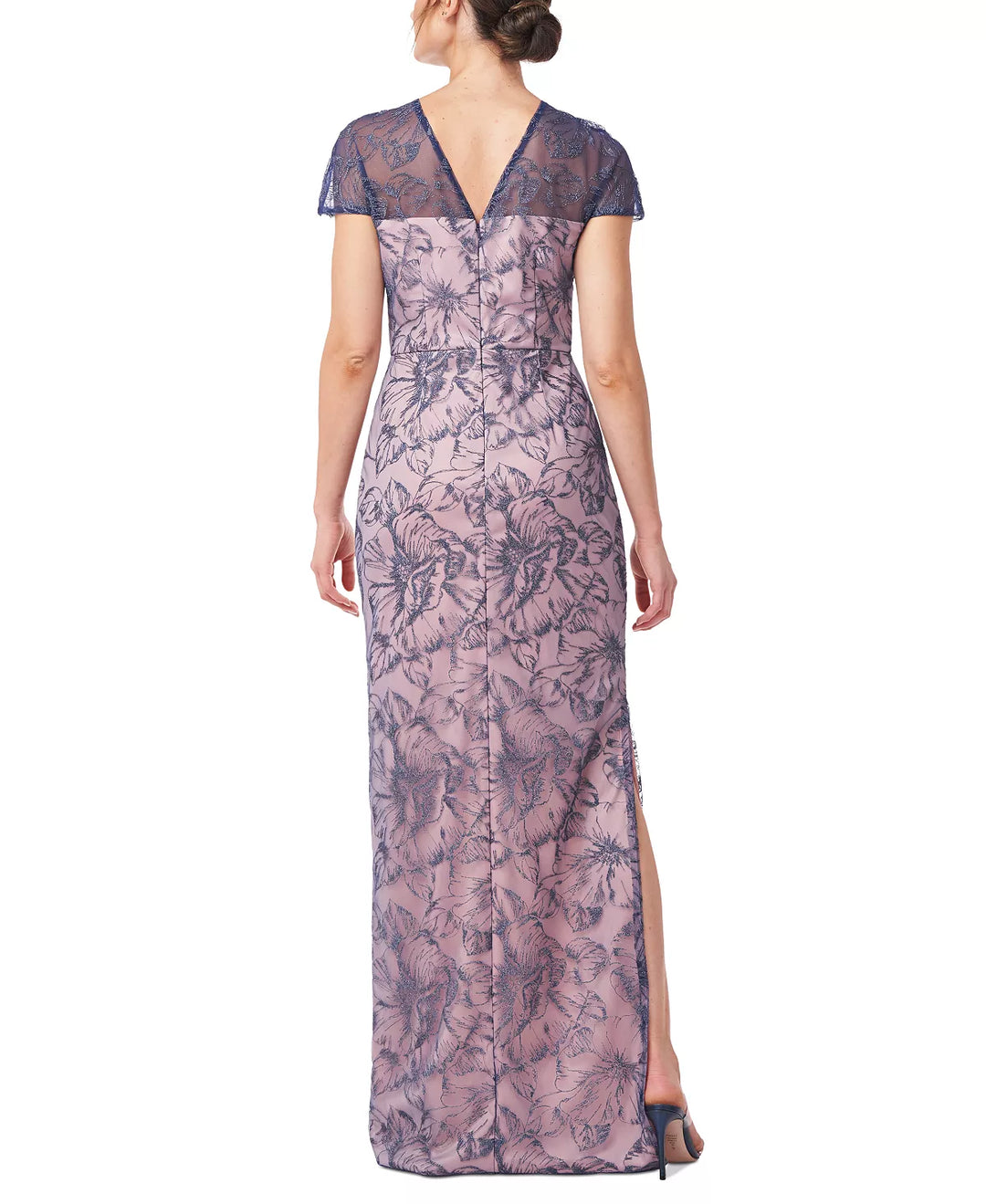 JS Collections Winne Embroidered Evening Gown
