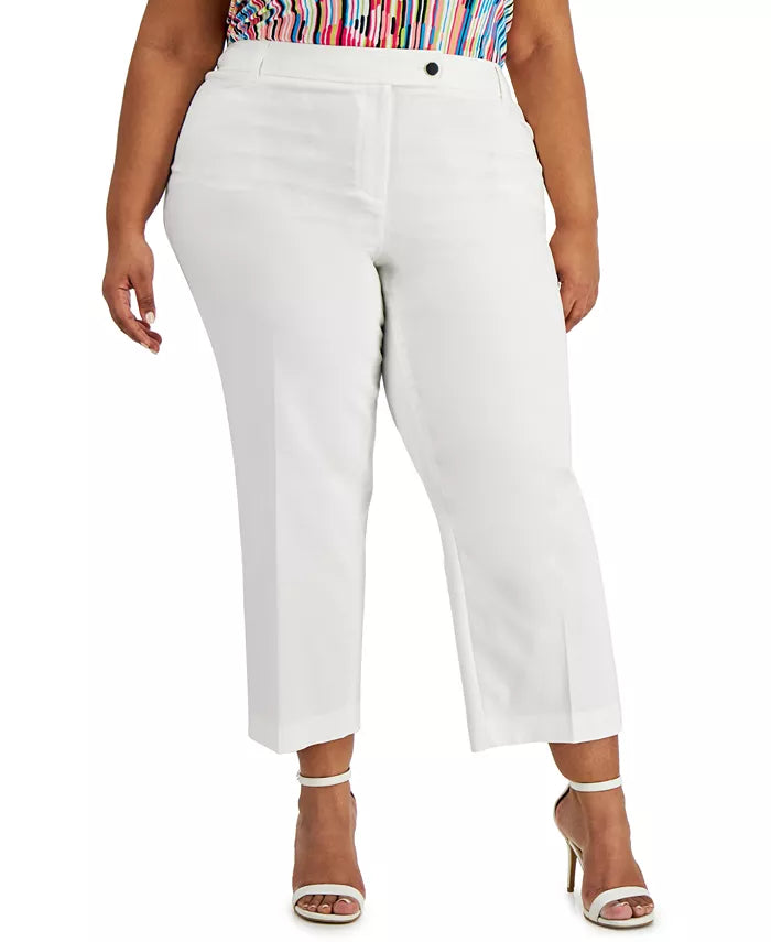 Anne Klein Plus Size Beacon Hill Cropped Pants