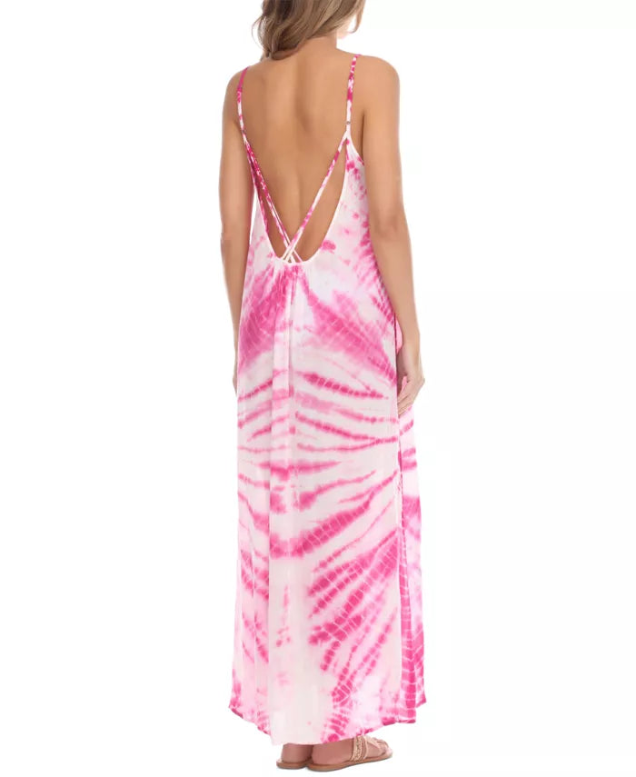 Raviya Tie-Dye Sleeveless Maxi Swim Cover-Up
