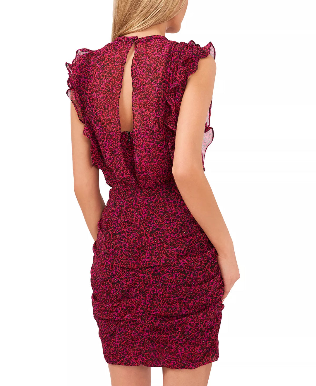 1.STATE Ruffled Ruched Dress