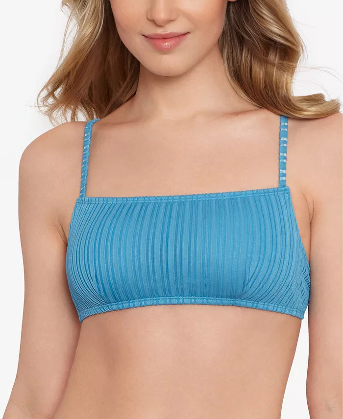 Salt + Cove Mesh Ribbed Bralette Bikini Top