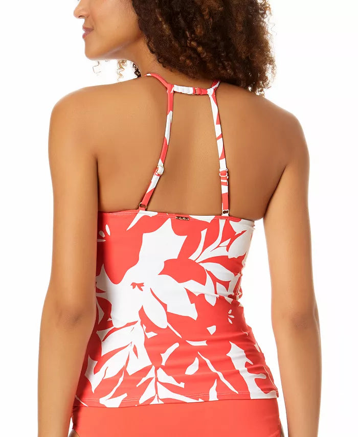 Anne Cole Coastal Palm Printed High-Neck Tankini Top