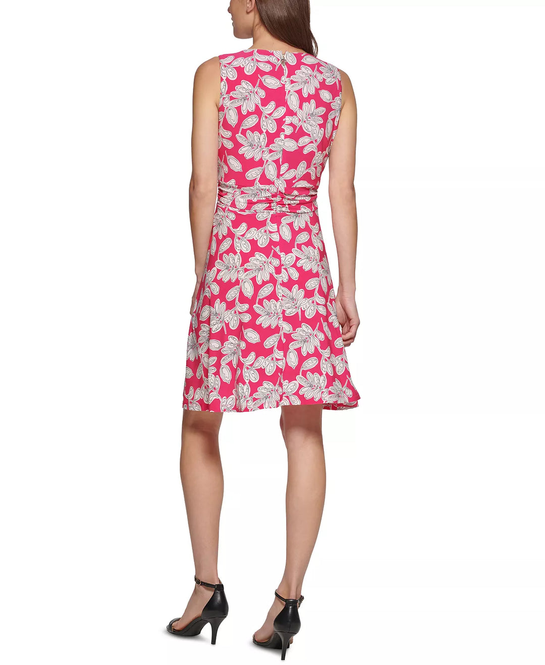 Tommy Hilfiger Inkwell Printed Faux-Wrap Dress