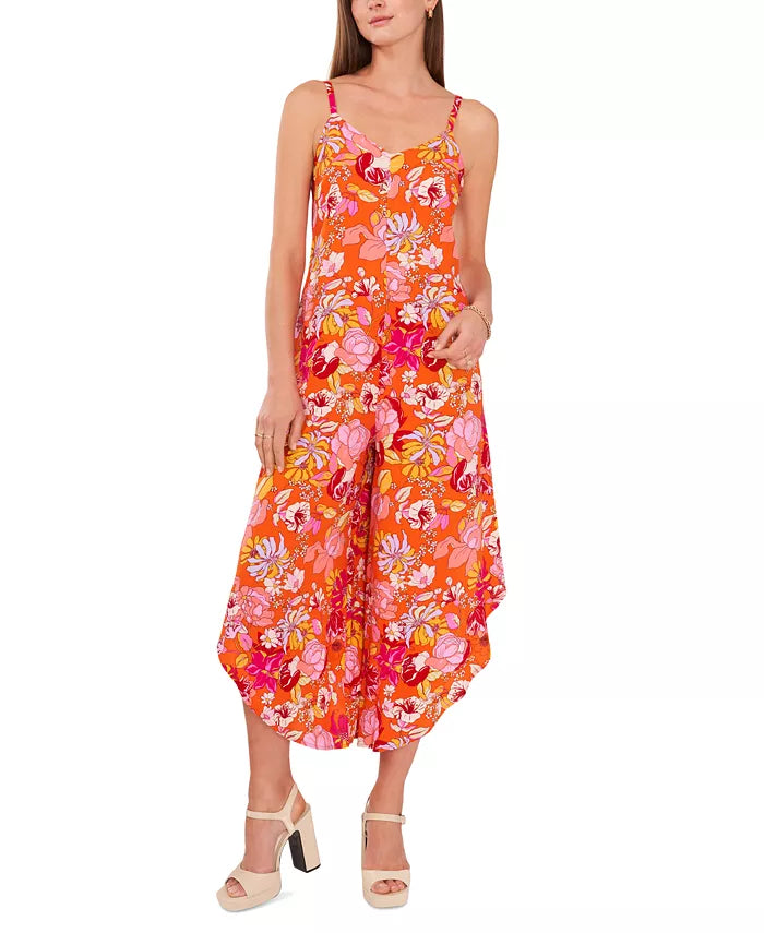 VINCE CAMUTO Floral Sleeveless Jumpsuit