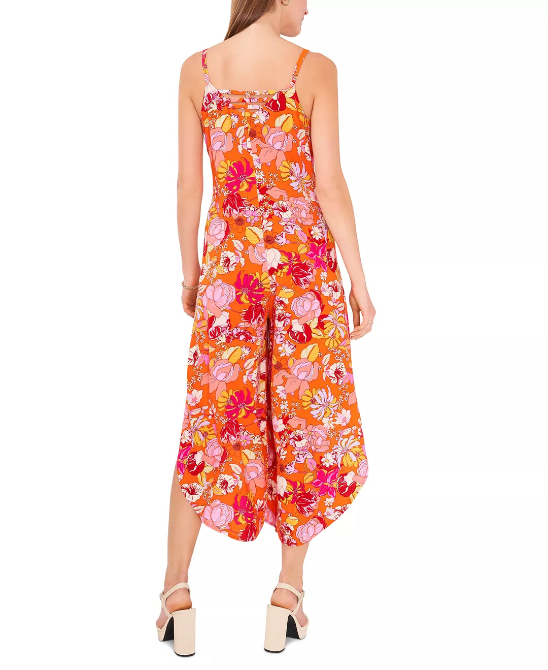 VINCE CAMUTO Floral Sleeveless Jumpsuit