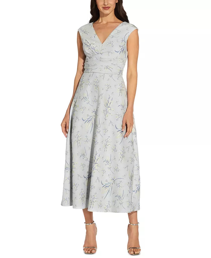Adrianna Papell Jacquard Fit & Flare Dress