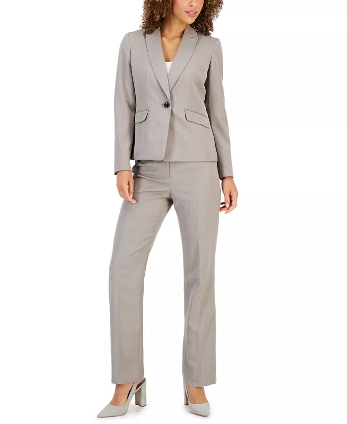 Le Suit One-Button Pantsuit