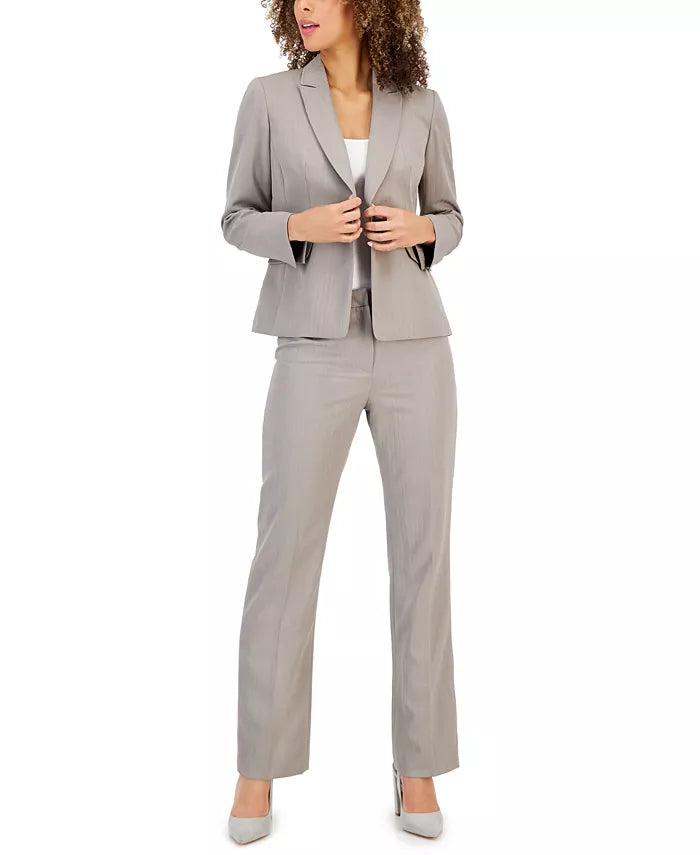 Le Suit One-Button Pantsuit