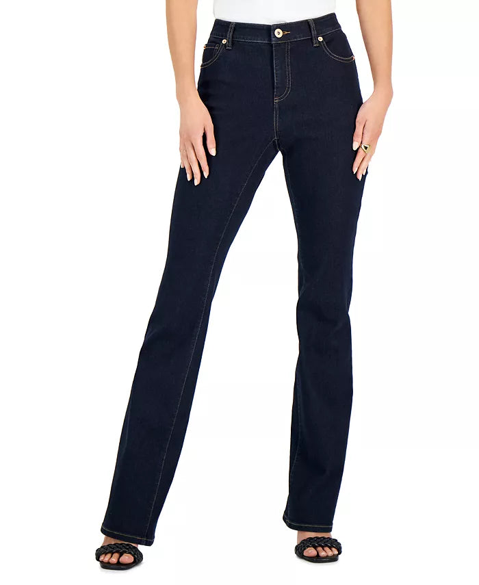INC International Concepts Women's Mid-Rise Bootcut Jeans