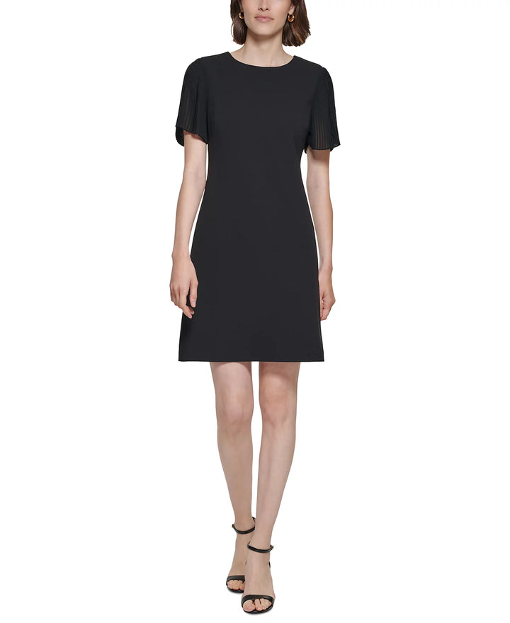 Tommy Hilfiger Pleated-Sleeve Shift Dress