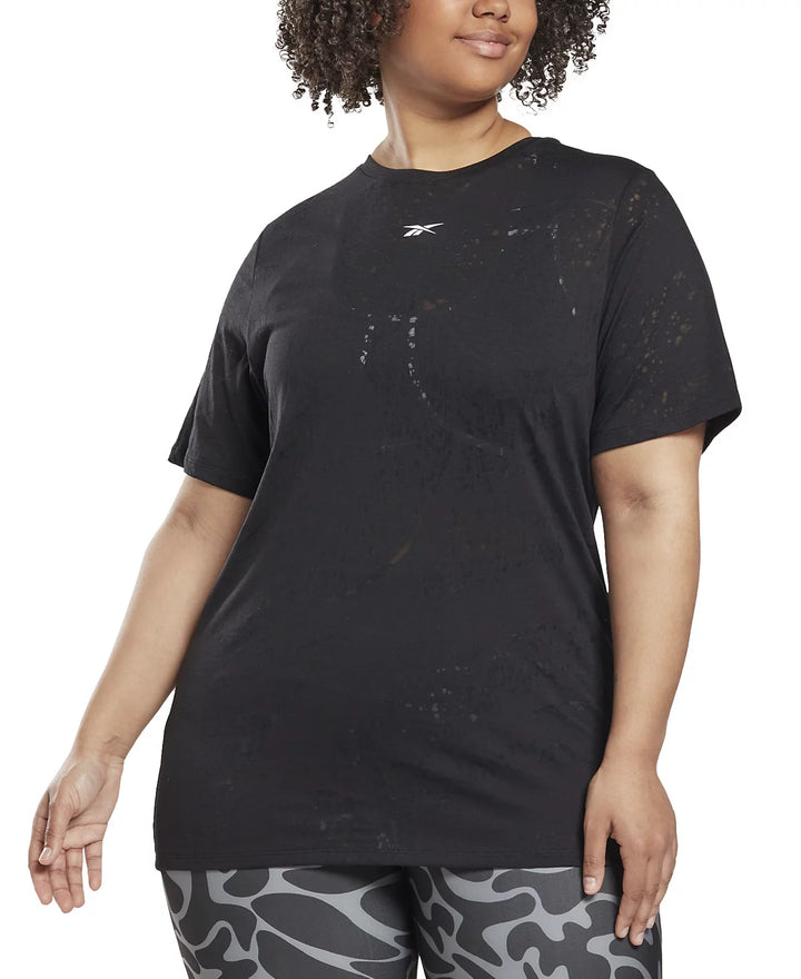 Reebok Plus Size Burnout Training T-Shirt