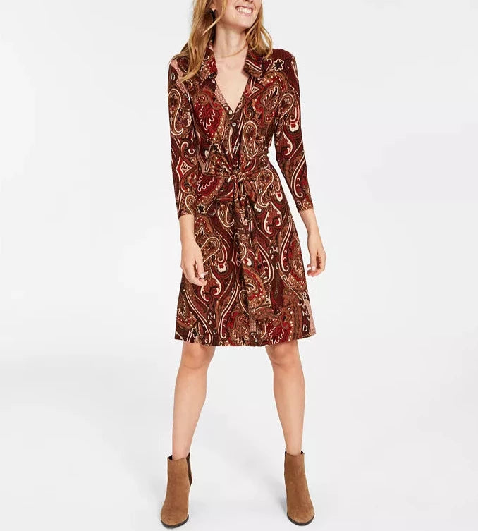 Tommy Hilfiger Paisley-Print Shirtdress