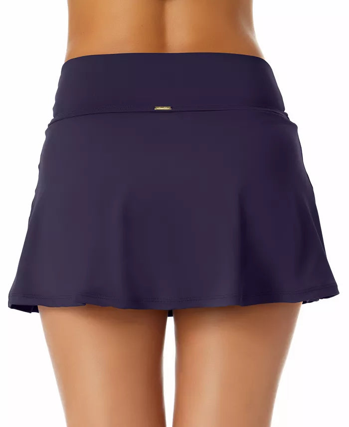Anne Cole Solid Soft Band Rock Swim Skirt