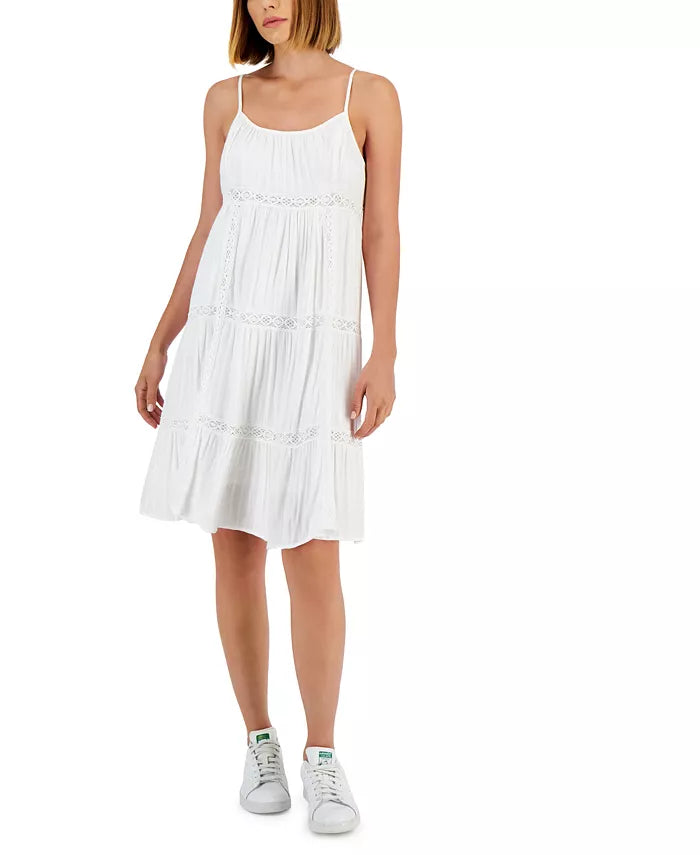 Lucky Brand Lace Tiered Mini Dress