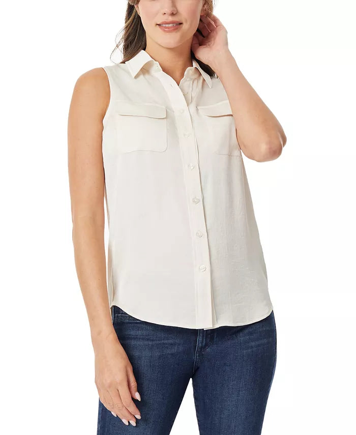 Jones New York Sleeveless Utility Blouse