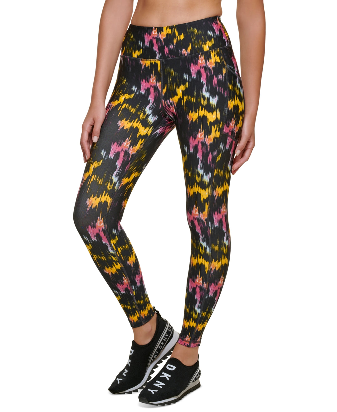 DKNY Printed High-Waist 7/8 Leggings