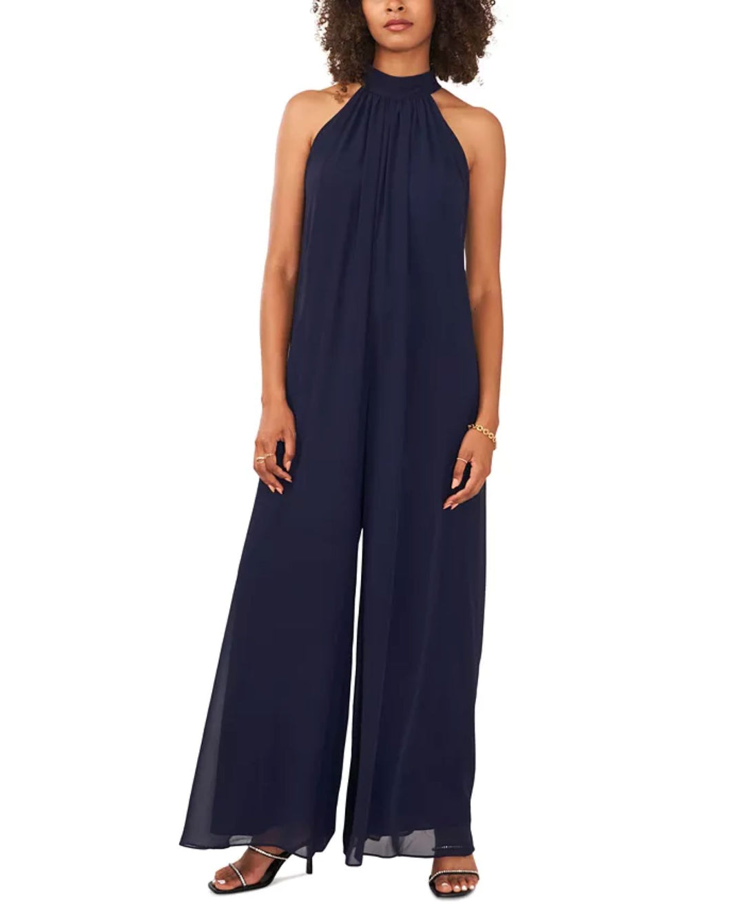 Vince Camuto Tie-Back Halter Jumpsuit