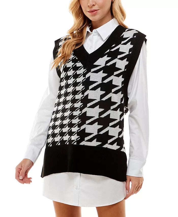 KINGSTON GREY Juniors' Printed 2-Piece V-Neck Shirtdress