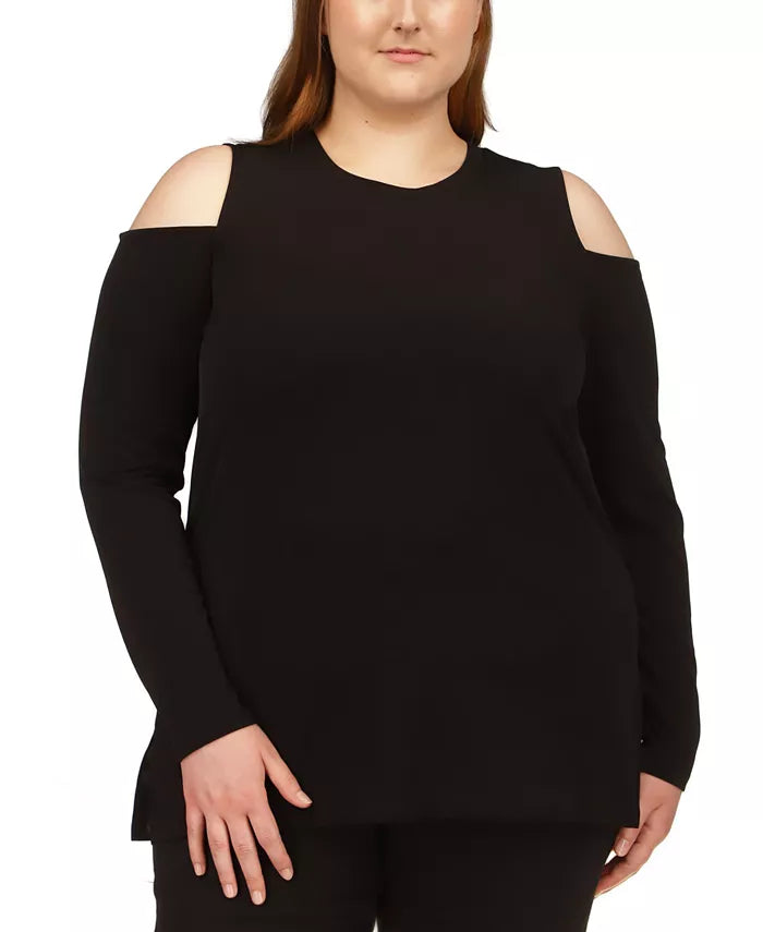 MICHAEL Michael Kors Plus Size Cold-Shoulder Top