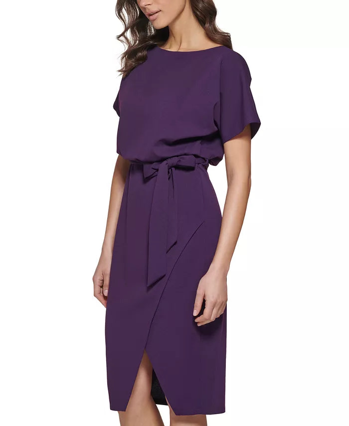 kensie Blouson Wrap Dress