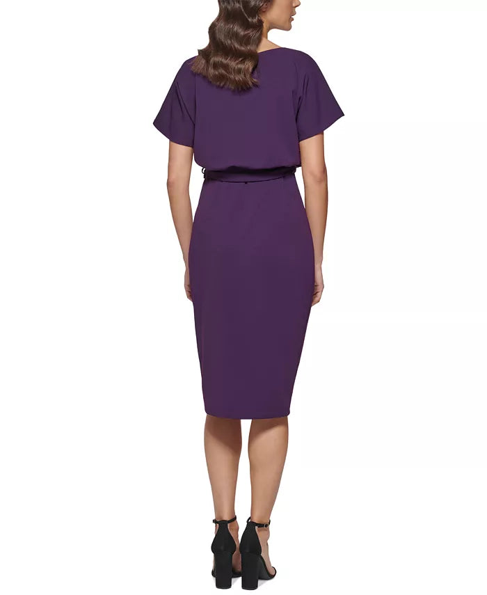 kensie Blouson Wrap Dress