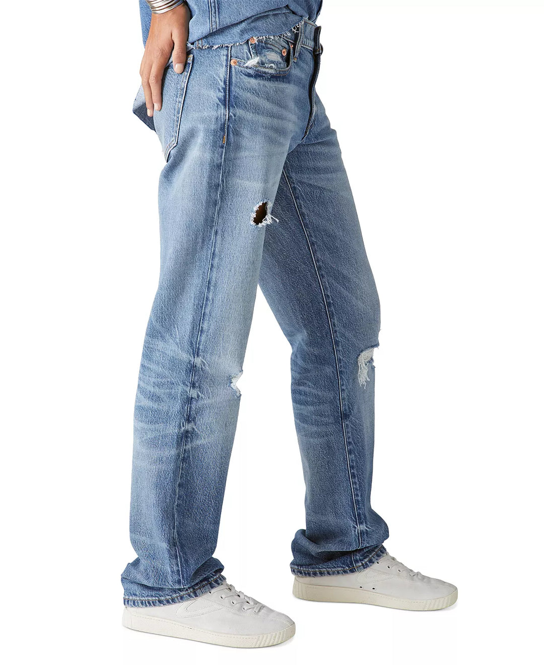 LUCKY BRAND Easy Rider Bootcut Distress Jeans