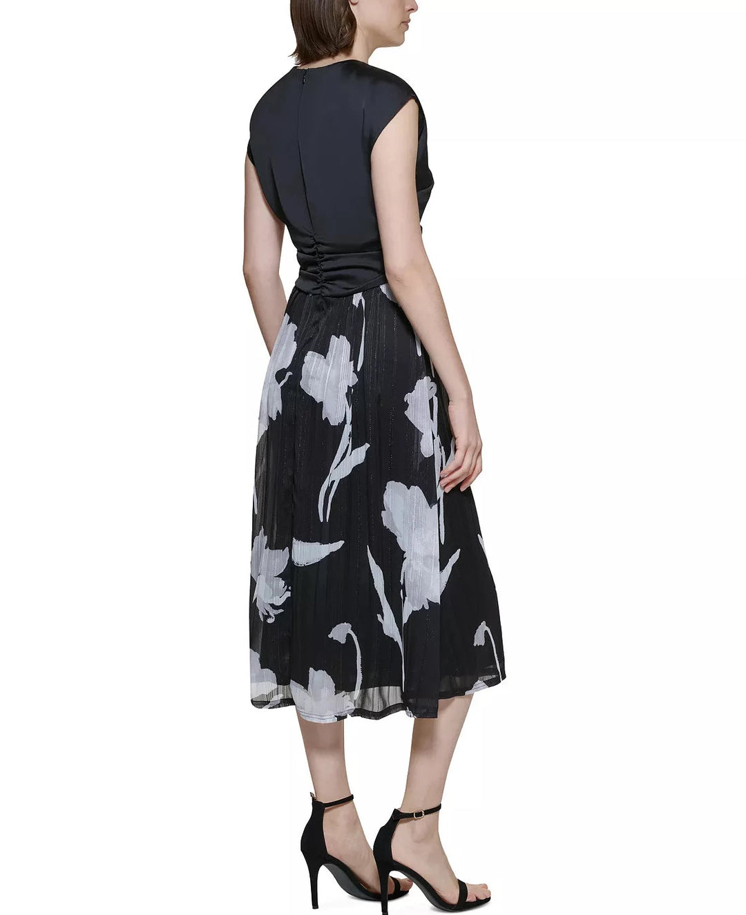 DKNY Cap-Sleeve Midi Dress