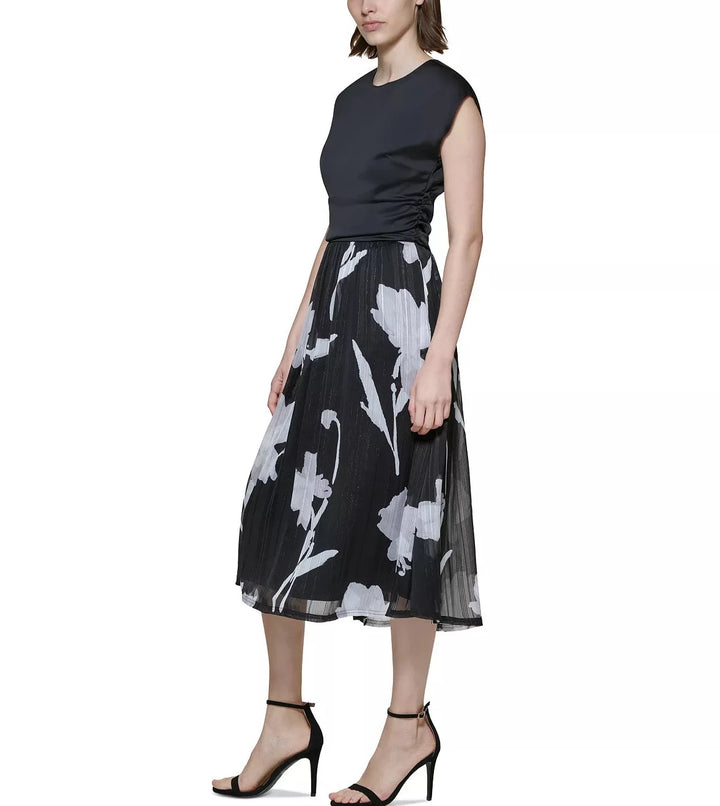 DKNY Cap-Sleeve Midi Dress