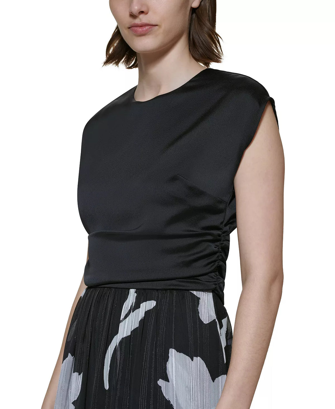 DKNY Cap-Sleeve Midi Dress