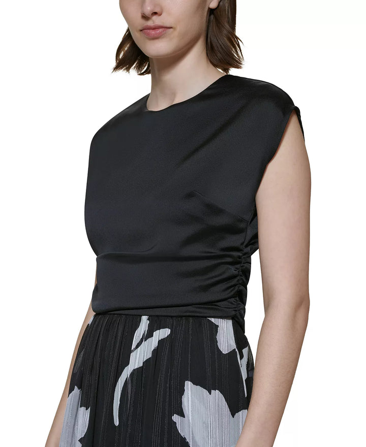 DKNY Cap-Sleeve Midi Dress