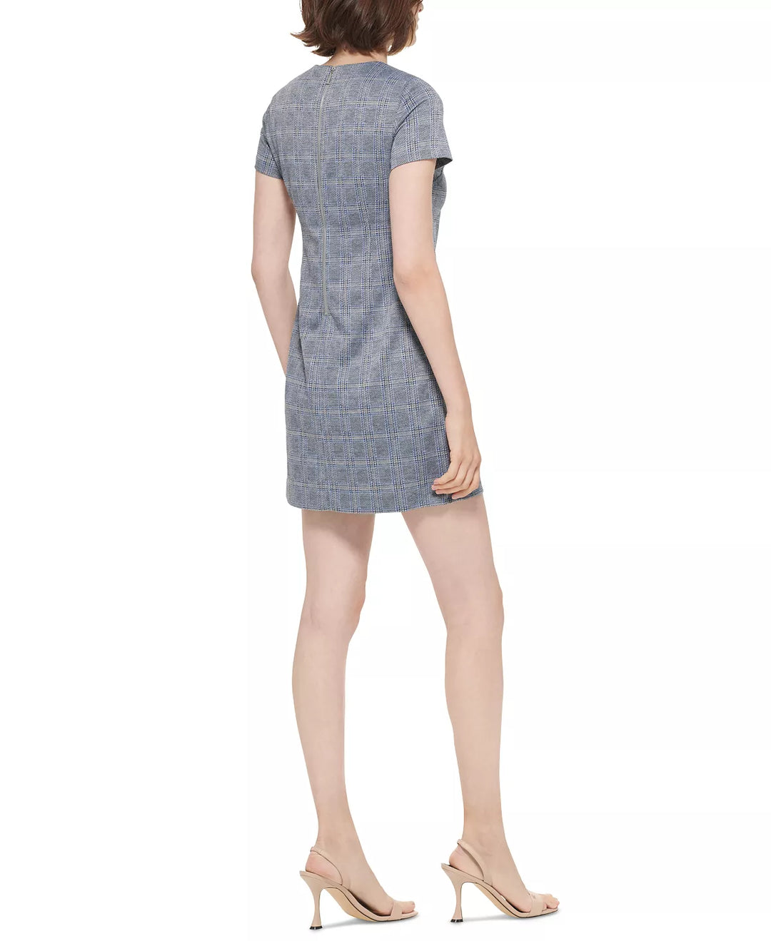 Calvin Klein Petite Ponté-Knit Jacquard Sheath Dress