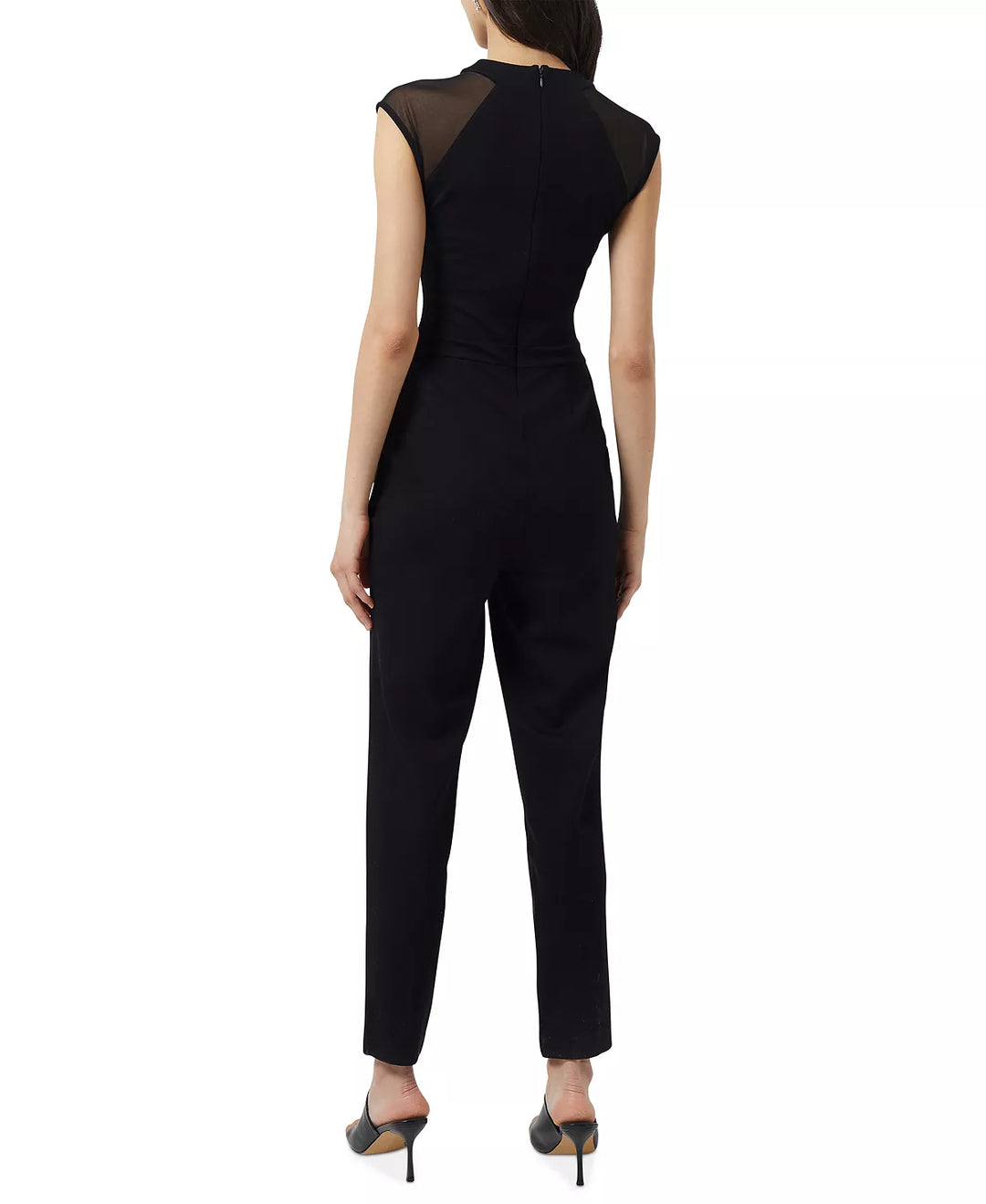 French Connection Viven Mesh-Panel Jumpsuit