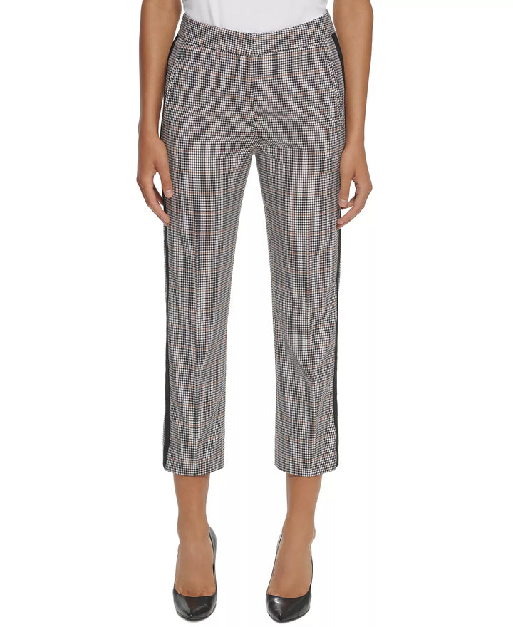 Tommy Hilfiger Printed Side-Striped Straight-Leg Pants